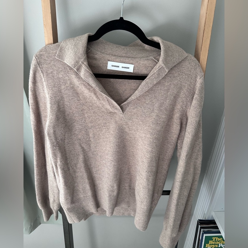 Samsoe collared sweater shirt